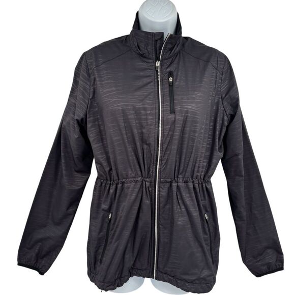 Lucy Windbreaker Athletic Full Zipper Cinch Waist Jacket - Picture 2 of 12